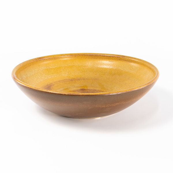 Skålfat, stengods, signerat, diameter 36 cm