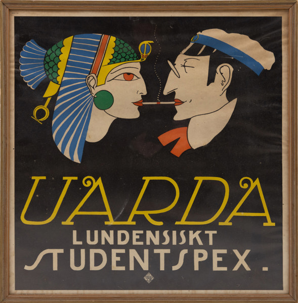 Harald Sjövall, affisch, "Uarda", 54x55 cm