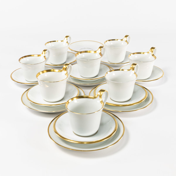 Kaffeservisdelar, 21 st, "Golden Sun", B&G