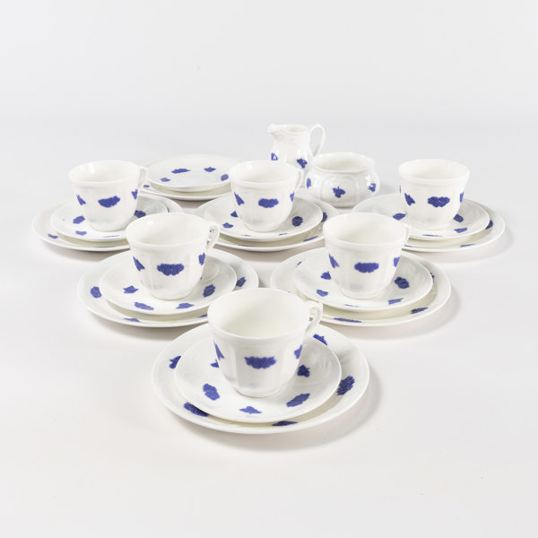 Kaffeservis, 22 delar, "Blå Blom", Gustavsberg