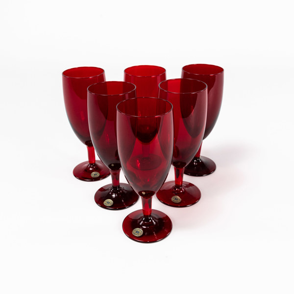 Lennart Rosén, vinglas, 6 st, "Lorry", Reijmyre, höjd 16 cm