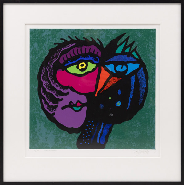 Rolf Lembke, litografi, 82/300, signerad, 61x61 cm