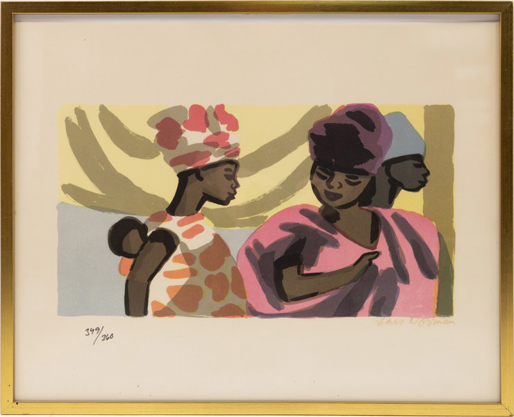 Lars Norrman, litografi, 349/360, signerad, 52x42 cm