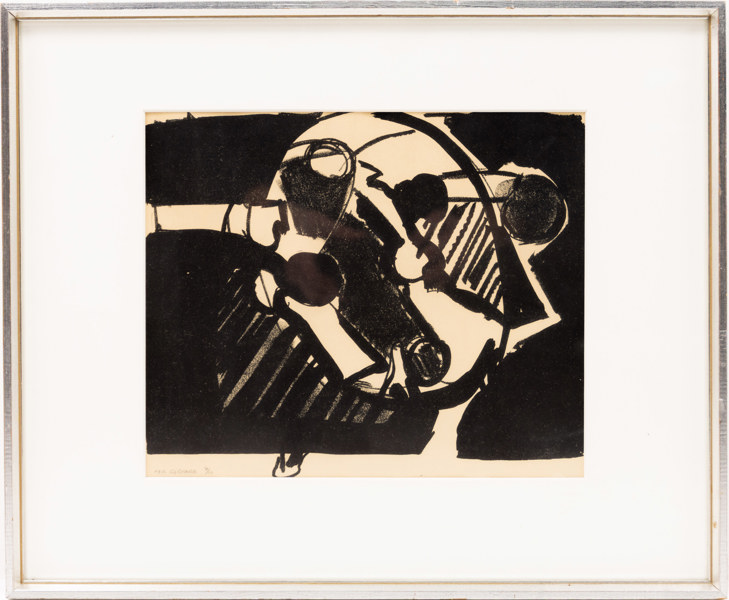 Paul Gerhard, litografi, signerad, numrerad 4/10, 45 x 38 cm