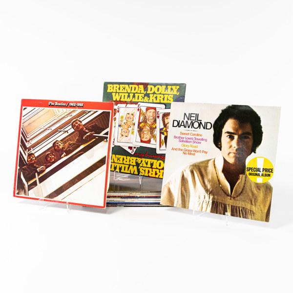 Vinylskivor, 17 st, bl a Neil Diamond, Beatles
