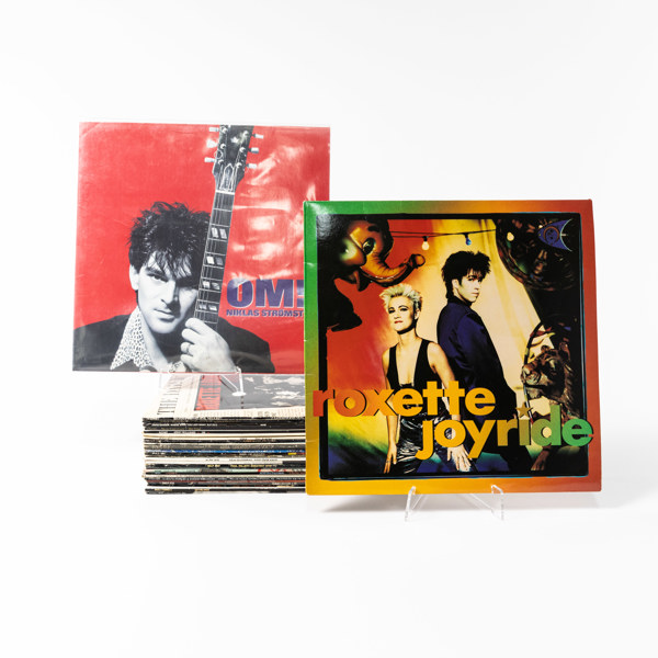 Vinylskivor, 28 st, bl a Niklas Strömstedt, Roxette