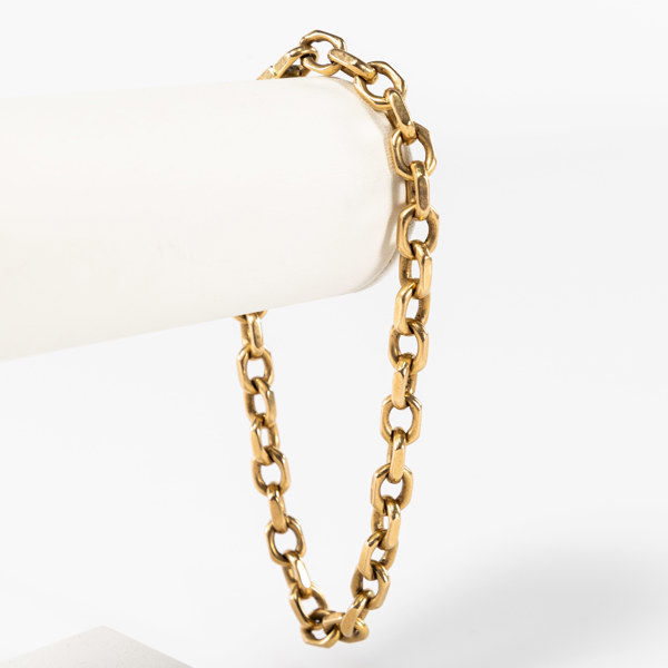 Ankarlänk, 18k guld, längd 27 cm