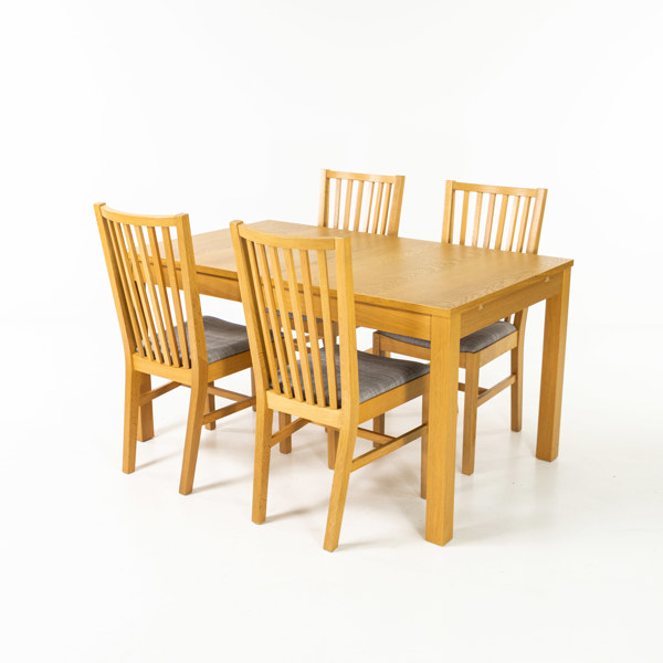 Matgrupp, IKEA, "Bjursta", "Norrnäs", bord och 4 stolar