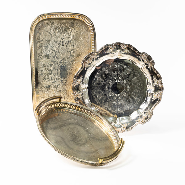 Fat, 3 st, nysilver, längsta 51 cm