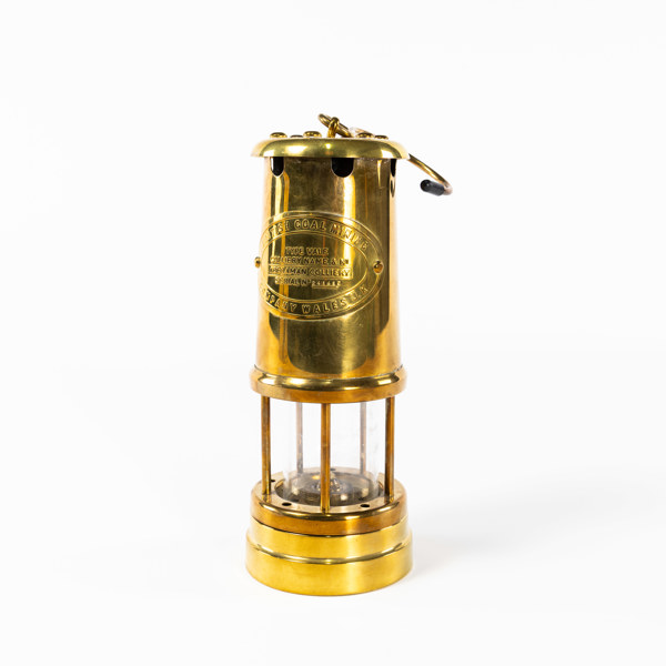 Gruvlykta, mässing, höjd 22 cm