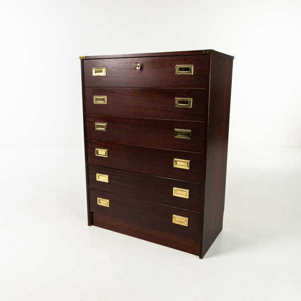 Byrå, engelsk stil, mahogny, 1900-tal, höjd 105 cm