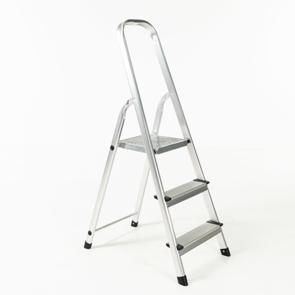 Trappstege, aluminium, höjd 145 cm