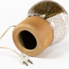 Bordslampa, stengods, delvis glaserad, höjd 35 cm
