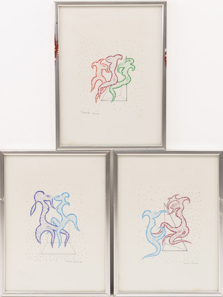 Torbjörn Birch, litografier, 3 st, signerade, numrerade, 24 x 32 cm