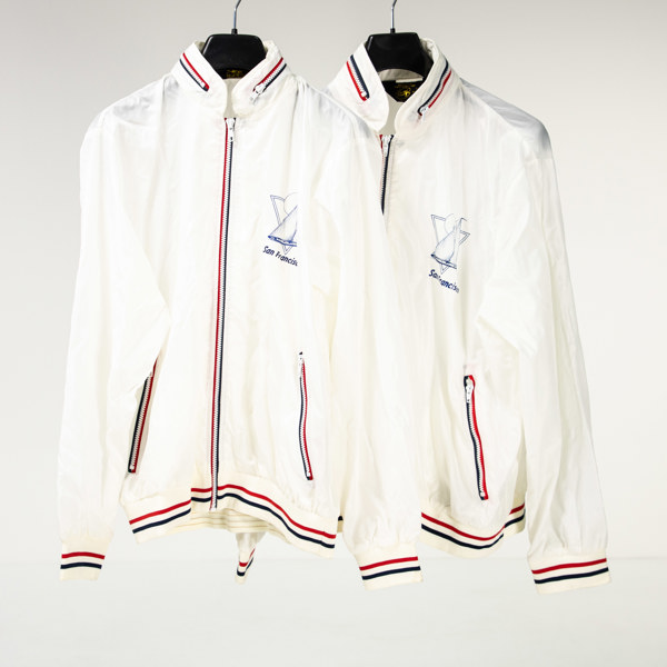 Vindjackor, 2 st, 80/90-tal, Sherry, USA