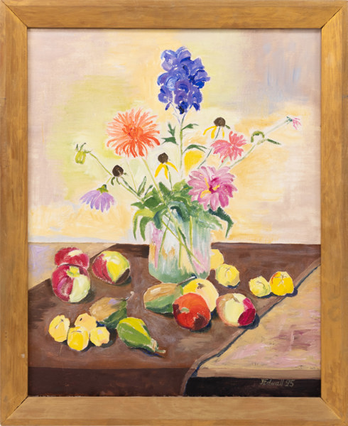 Oidentifierad konstnär, olja på duk, signerad, 68x83 cm