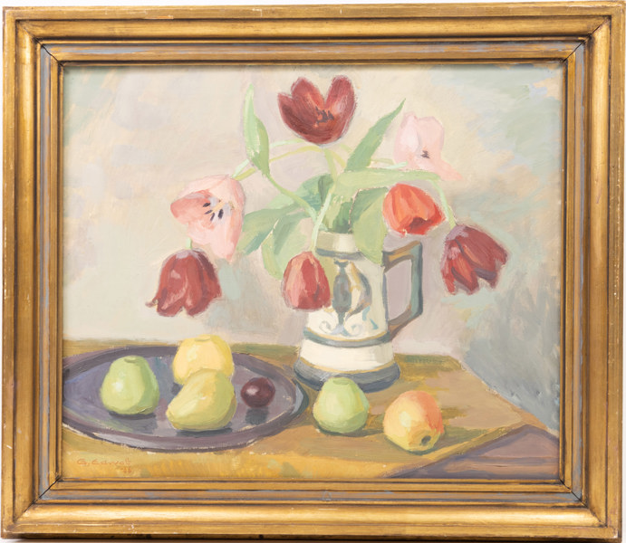 Gustav Edwall, olja på duk, signerad, 81x70 cm