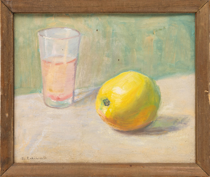 Gustav Edwall, olja på duk, signerad, 26x22 cm