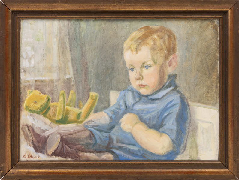 Gustav Edwall, olja på duk, signerad, 65 x 49 cm