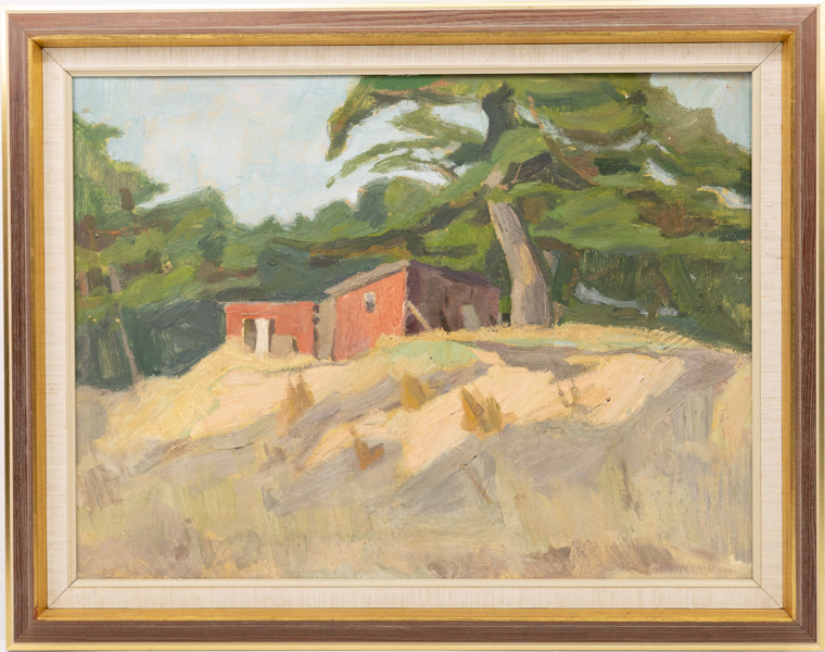 Gustav Edwall, olja på pannå, 85 x 67 cm