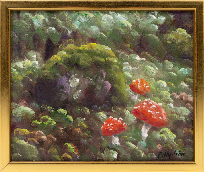Conny Nyström, olja på duk, signerad, 29x24 cm