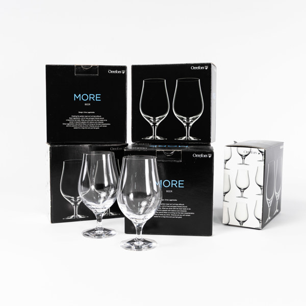 Erika Lagerbielke, glas, 12 st, "More", Orrefors