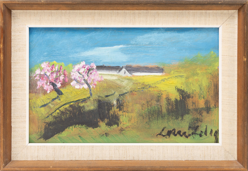 Louis Zelig, olja på pannå, signerad, 40x27 cm