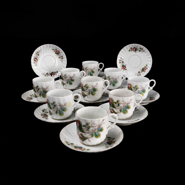 Kaffeservis, 20 delar, 18/1900-tal