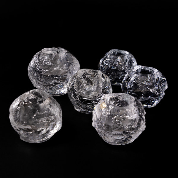 Ann Wolff, ljuslyktor, 6 st, "Snowball", Kosta, högsta 10 cm
