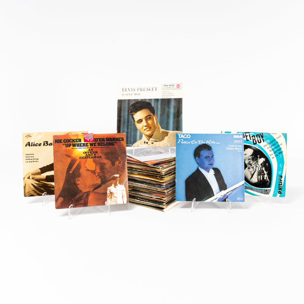 Vinylsinglar, ett parti, 1960/70/80-tal