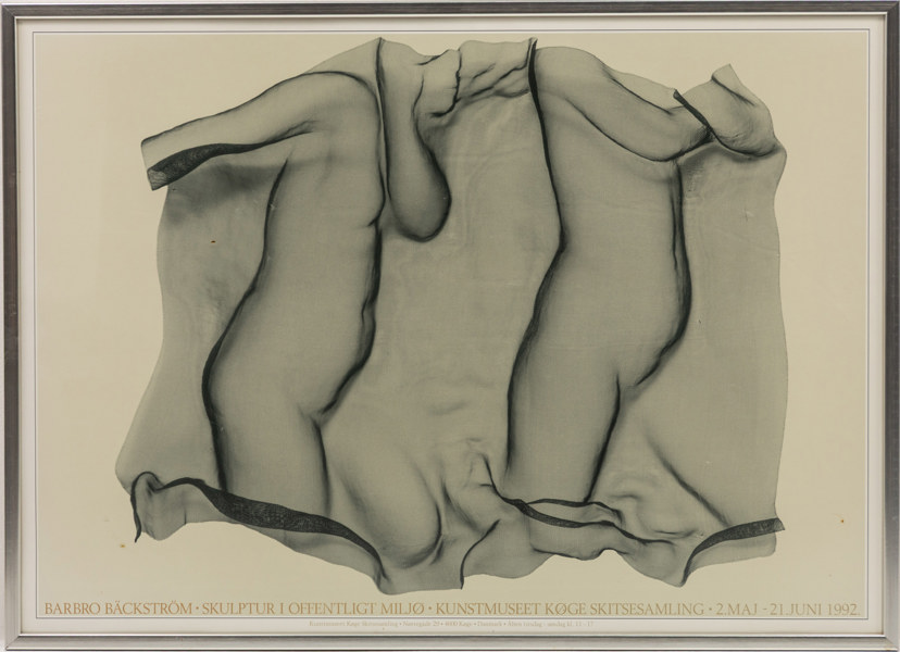 Barbro Bäckström, utställningsaffisch, 72x53 cm