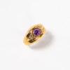 Ring, 18k guld, med lila sten