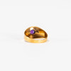 Ring, 18k guld, med lila sten