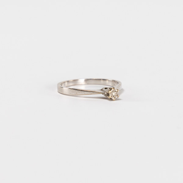 Ring, 18k vitguld