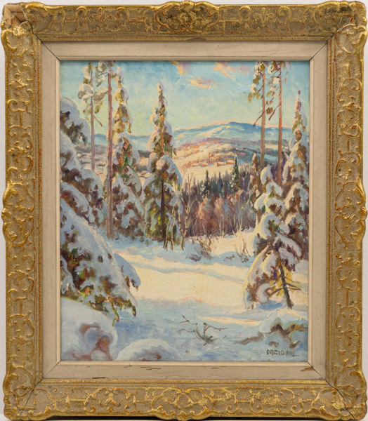 Erik Palmdahl, olja på duk, signerad, 54x61 cm