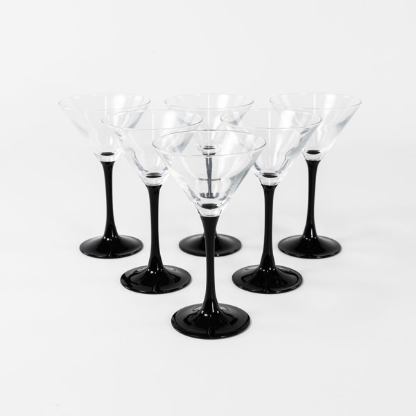 Martiniglas, 6 st, höjd 16,5 cm