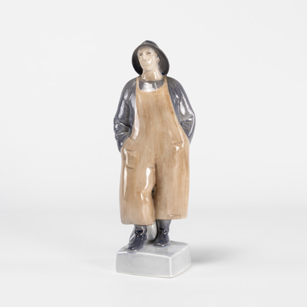 Axel Locher, figurin, 3668, Royal Copenhagen, höjd 27 cm
