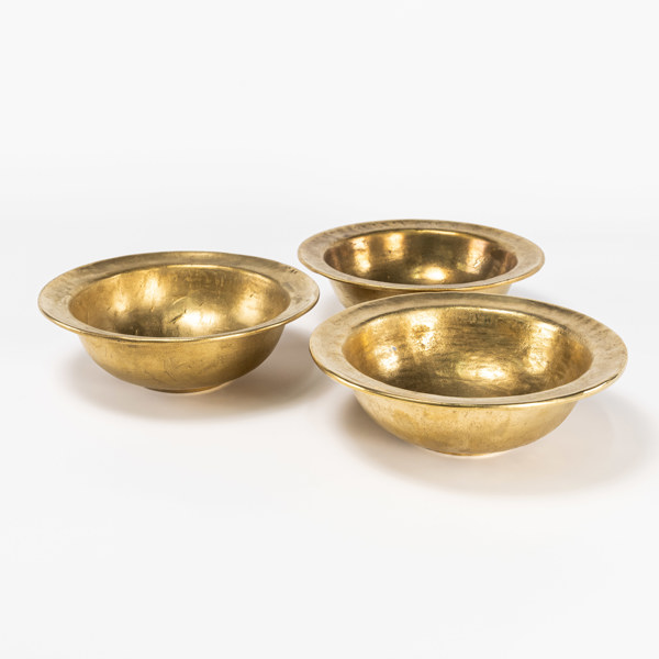 Skålar, 3 st, mässing, Scandia Present, Ø 23,5 cm