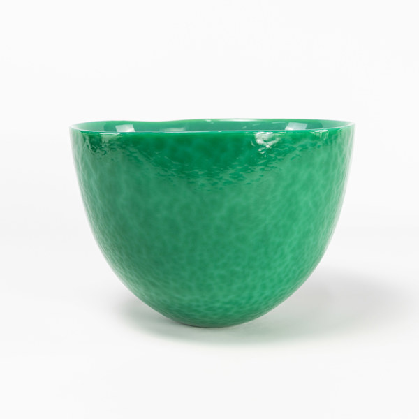 Eva Englund, skål, "Malakit", Målerås, höjd 19 cm