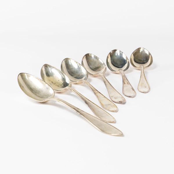 Soppskedar, silver, GAB, 1920-tal, 357,8 gram