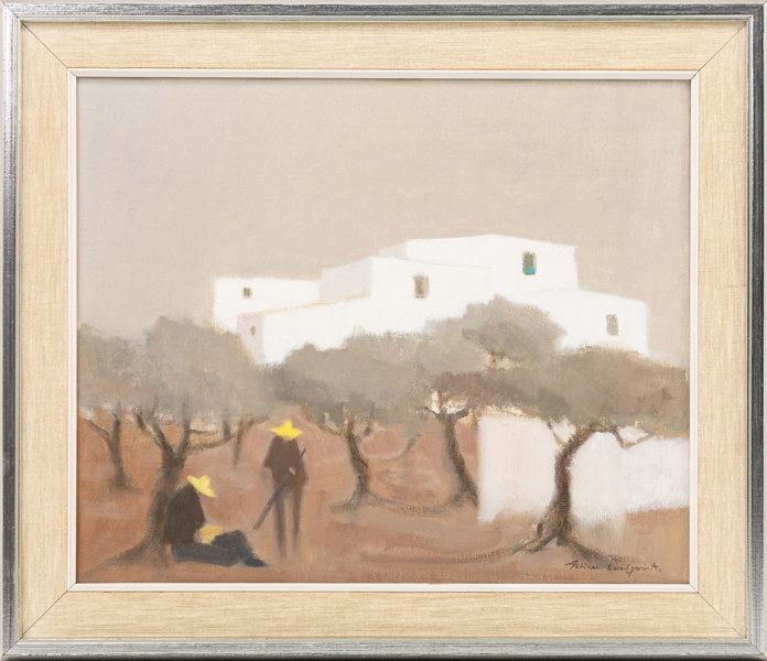 Fabian Lundqvist, olja på duk, signerad, 57x48 cm