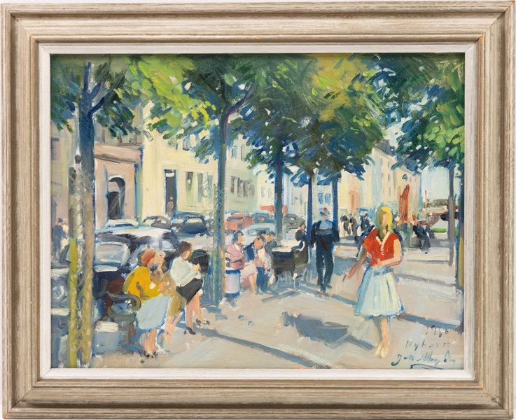 Oidentifierad konstnär, olja på duk, signerad, 48x39 cm