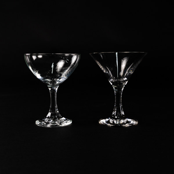 Cocktailglas, 5+4 st, höjd 12,5 cm
