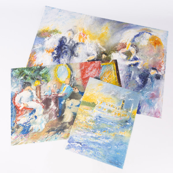 Karl Höglund, litografier, 3 st, EA, signerade, 78x55 cm