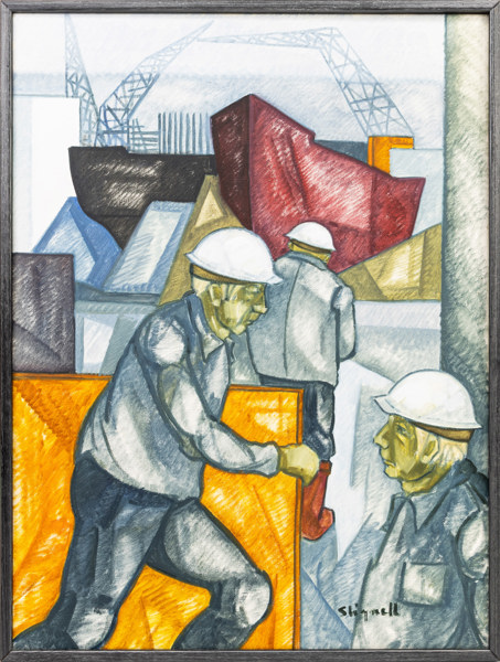 Sven Lignell, olja på duk, signerad, 64x84 cm