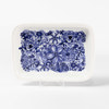 Uppläggningsfat, "Blå Blomster", Gefle, 34x24 cm
