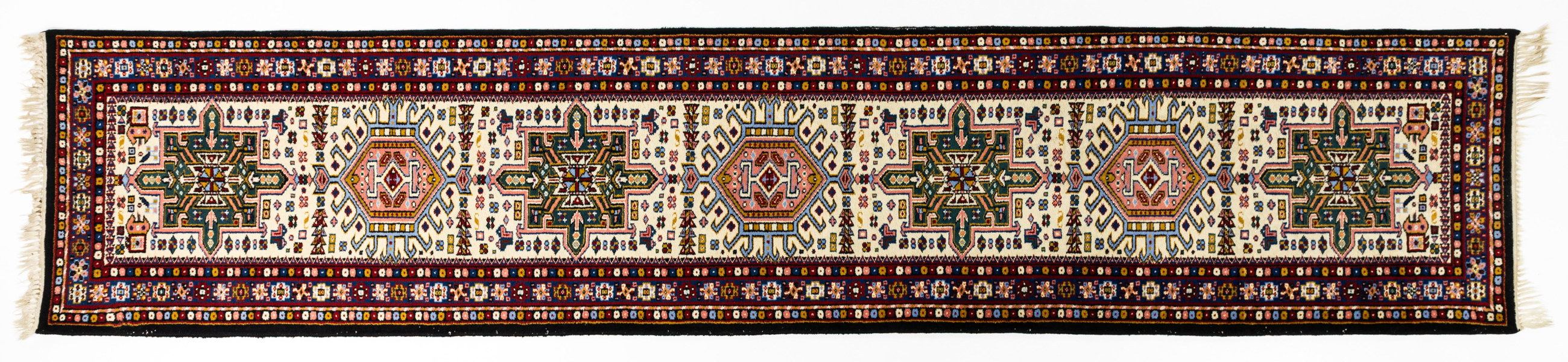 Gallerimatta, handknuten, 390x80 cm