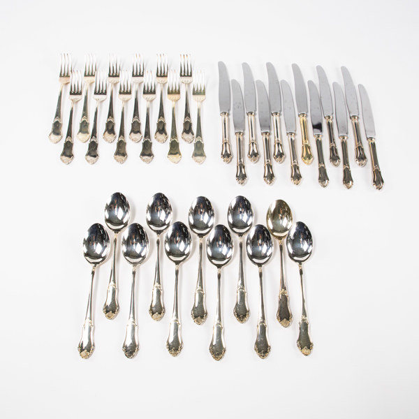 Bestick, 35 delar, nysilver