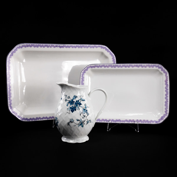 Servisdelar, 3 st, Rosenthal, Limoges, längsta 40 cm