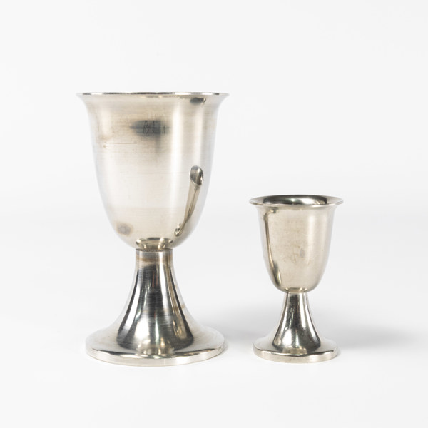 Tennbägare, 36 delar, Lunda-Tenn, höjd 14 cm och mindre